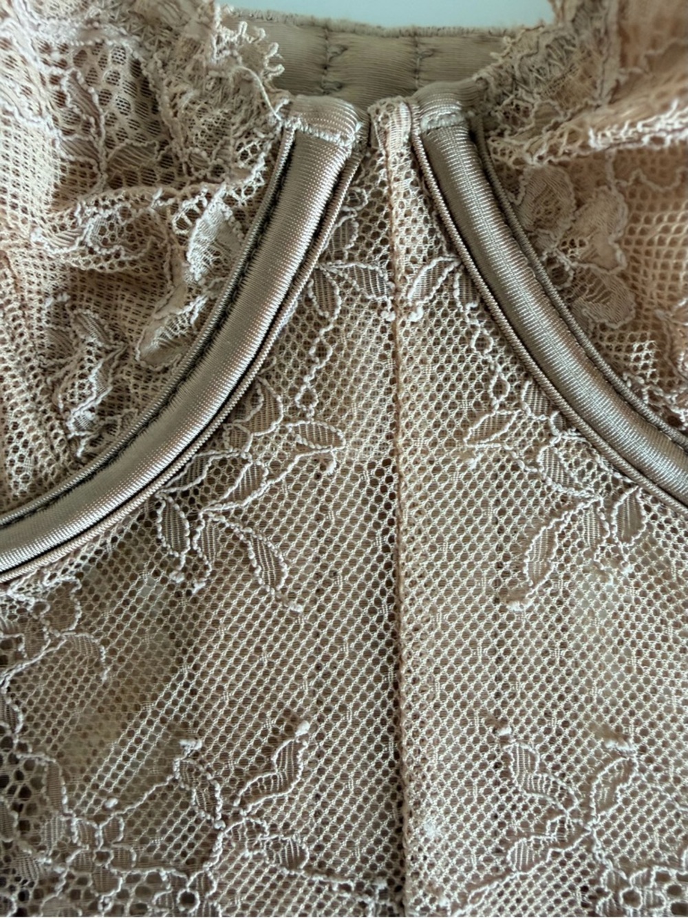 Abercrombie & Fitch Nude/Tan Lace Longline Bra Top - Picture 5 of 5